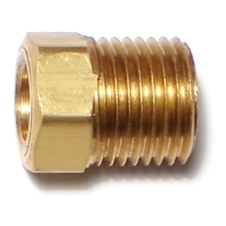 Midwest Fastener 1/4" Brass Inverted Flare Nuts 6PK 76342